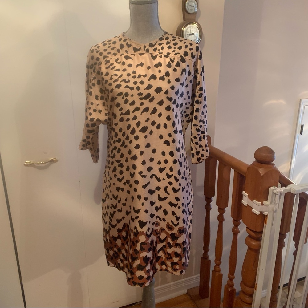 MNG Leopard Print Women's Shift Dress